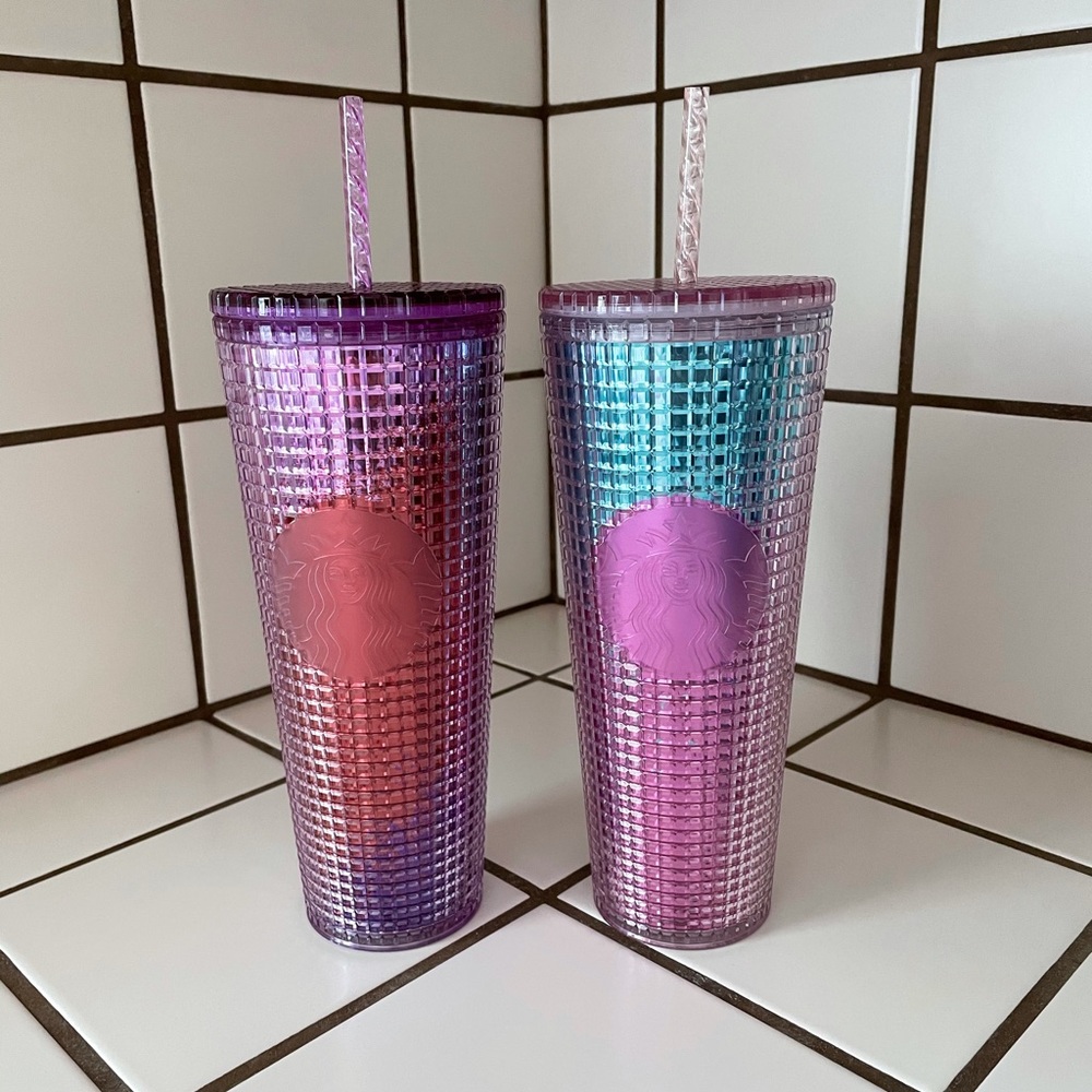 Starbucks Grid Tumblers - Pink Limited Edition